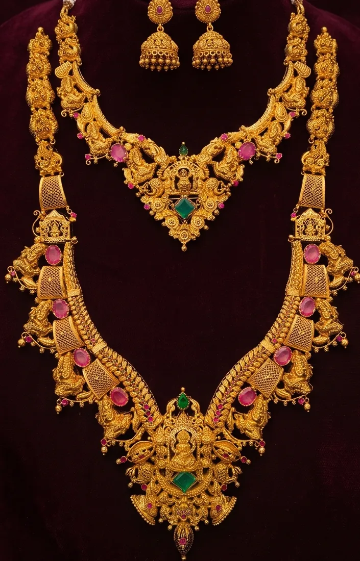 Lakshmi Ruby Set, the full set