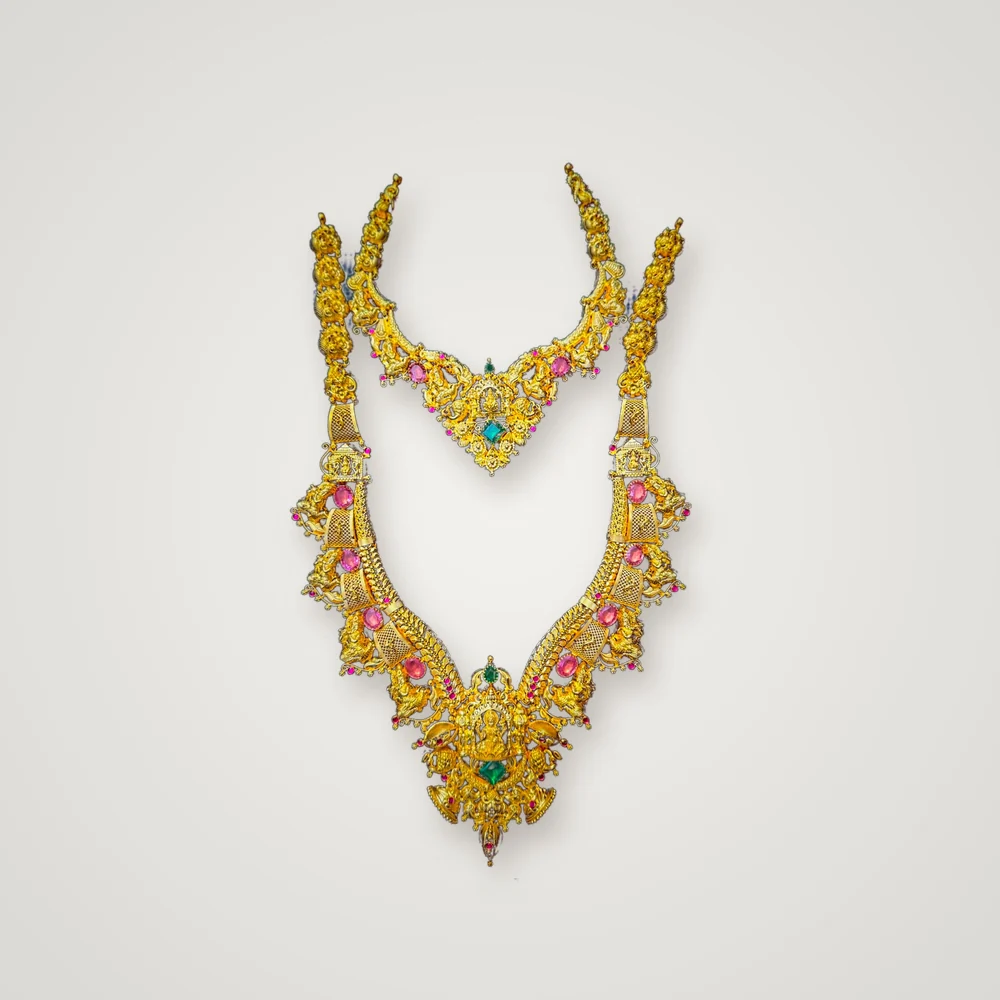 Lakshmi Kemp haram and necklace set