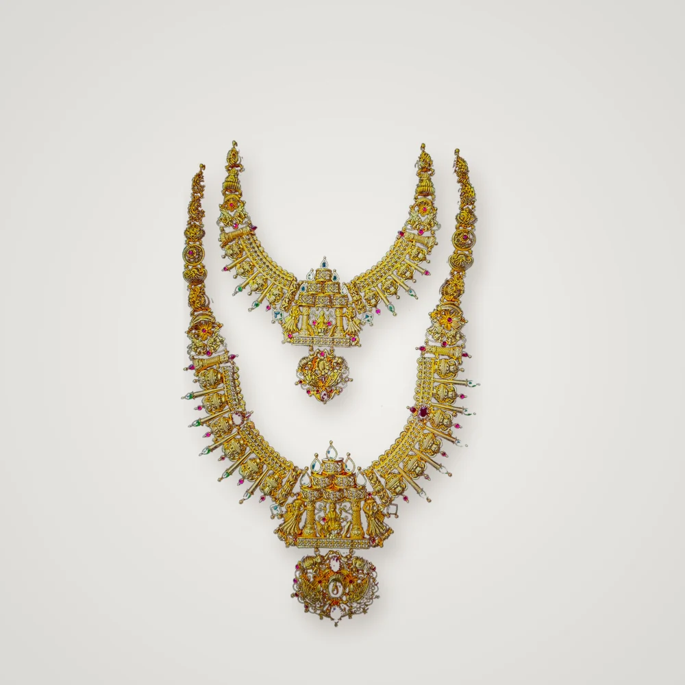 Lakshmi Mandapam haram and necklace set